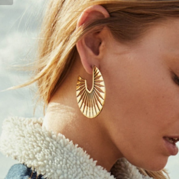 NEW Kendra Scott Deanne Hoop Earrings - Rose Gold - Picture 2 of 8